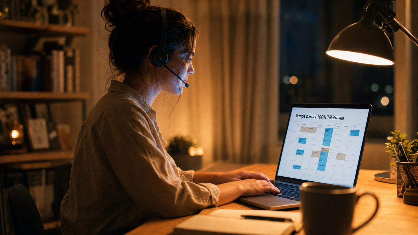 Temps partiel 100 télétravail : poste flexible en télétravail