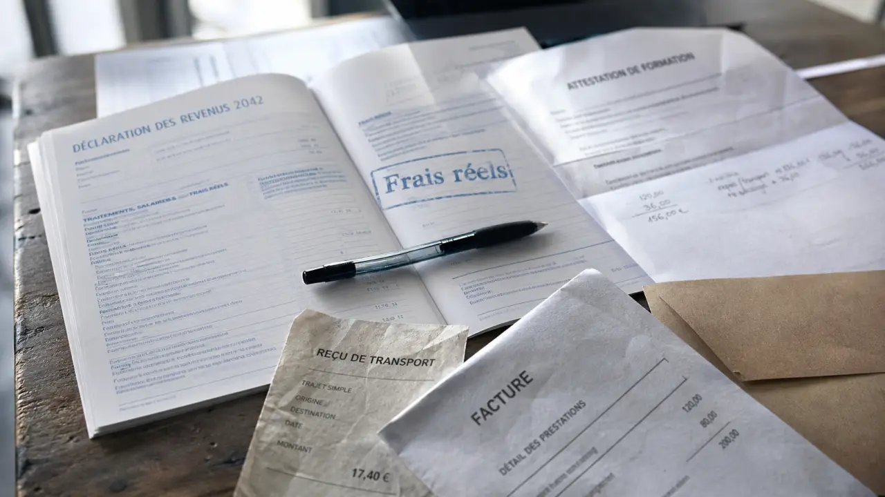 Comment déclarer une formation professionnelle aux impôts, frais réels et cases 1AK à 1DK