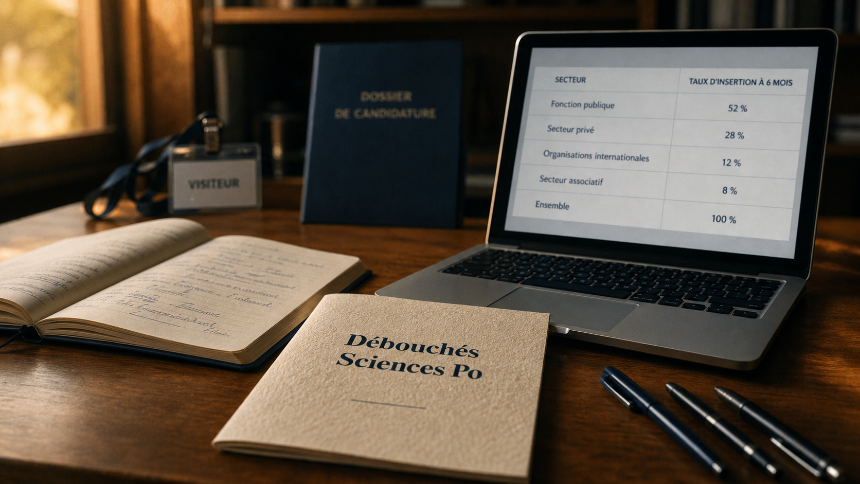 Débouchés sciences po : 48% privé, 25% public, 15% international