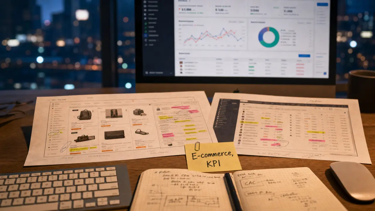 Emploi e commerce : bureau avec KPI et CRM
