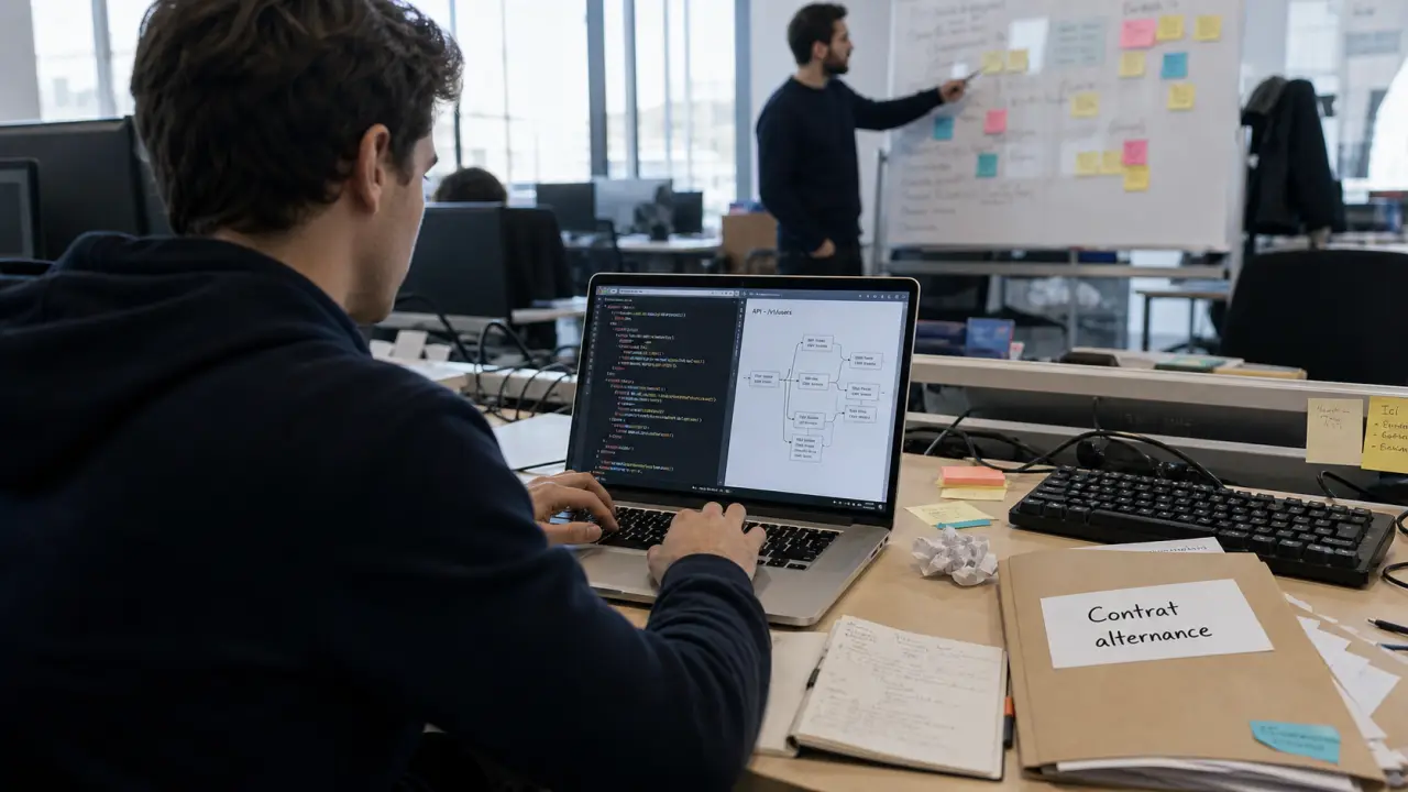 formation developpeur web alternance : alternant code en open space tech