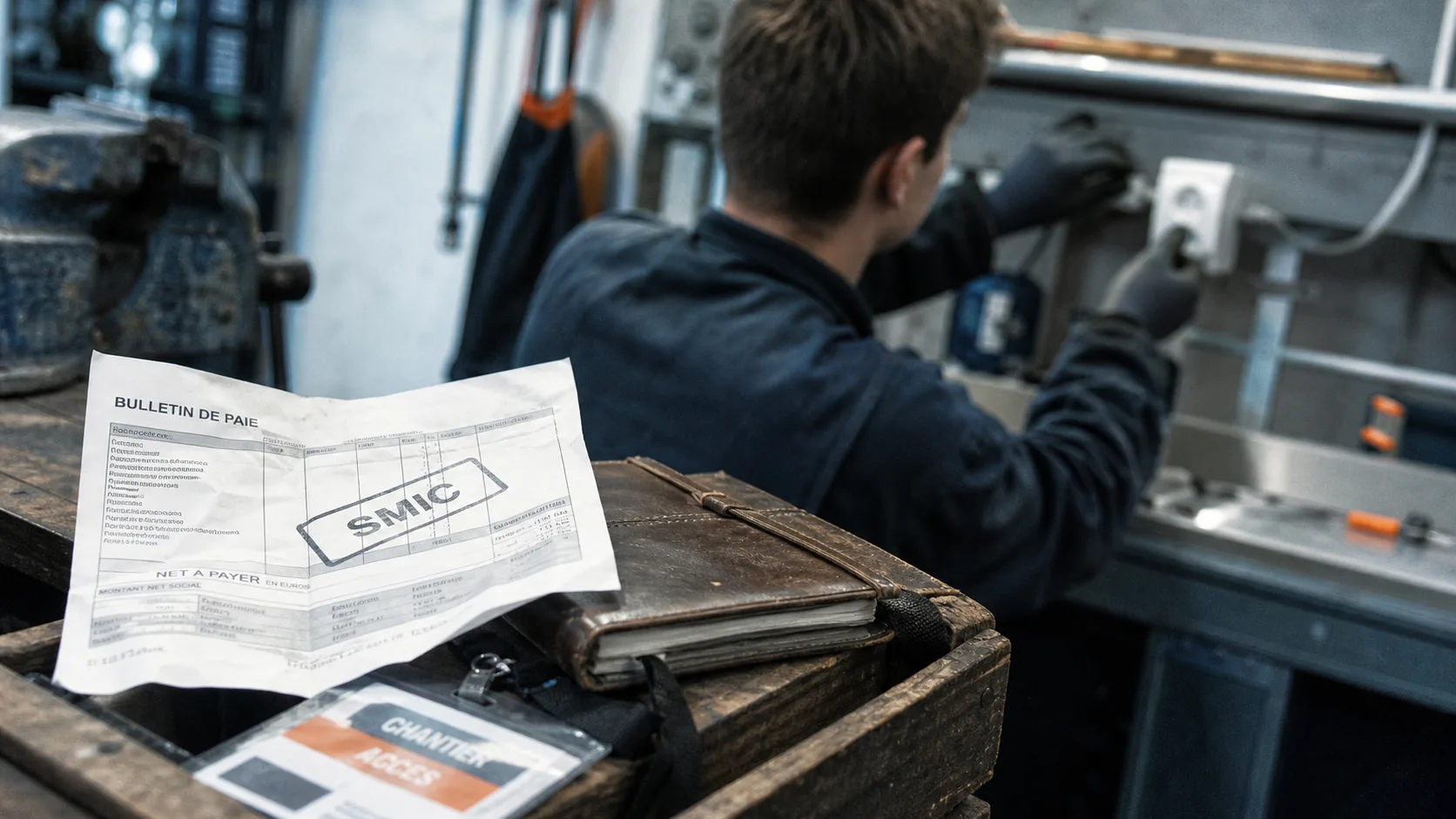 Salaire d un bac pro : fiche de paie en atelier technique