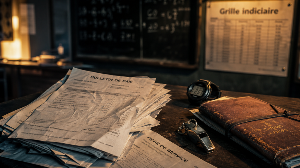 Salaire prof de sport : bulletins de paie, primes et grille indiciaire