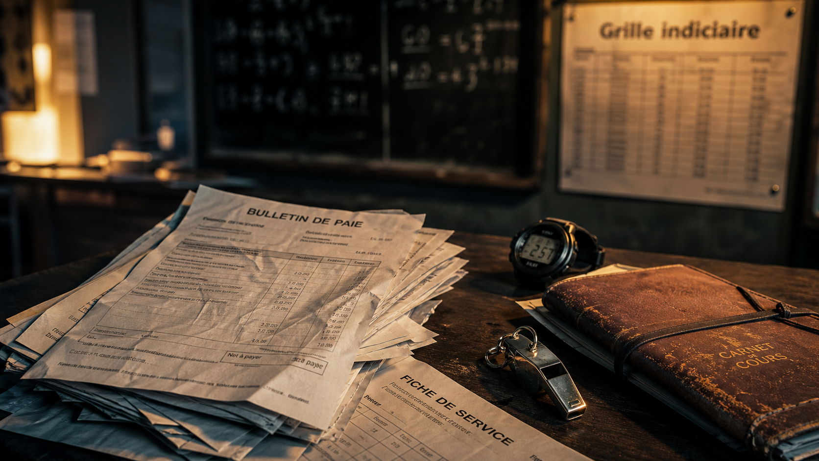 Salaire prof de sport : bulletins de paie, primes et grille indiciaire