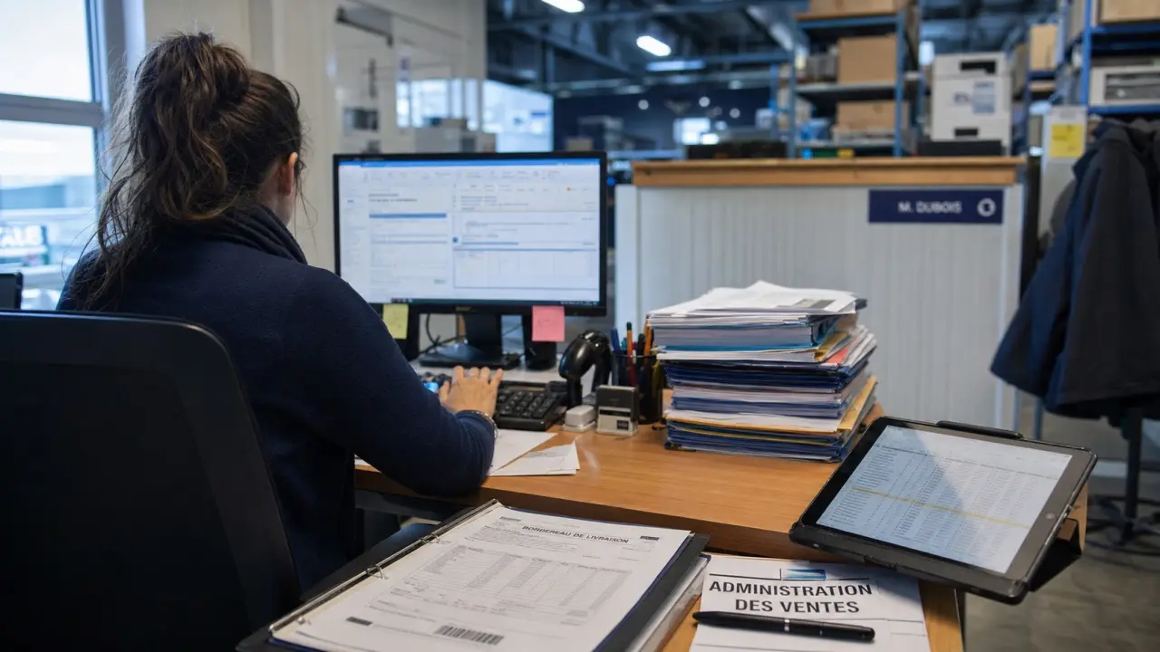Assistante adv c est quoi : commande, livraison, facturation et litiges en open space industriel