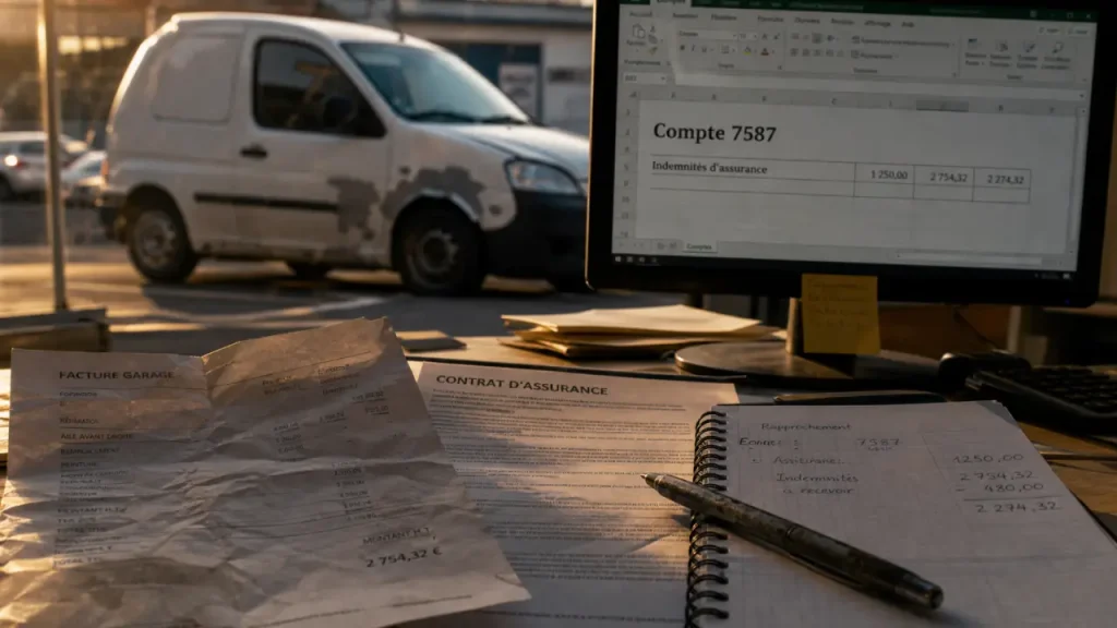 Compte 7587 ou reste à charge ? La comptabilisation d’une franchise d’assurance véhicule