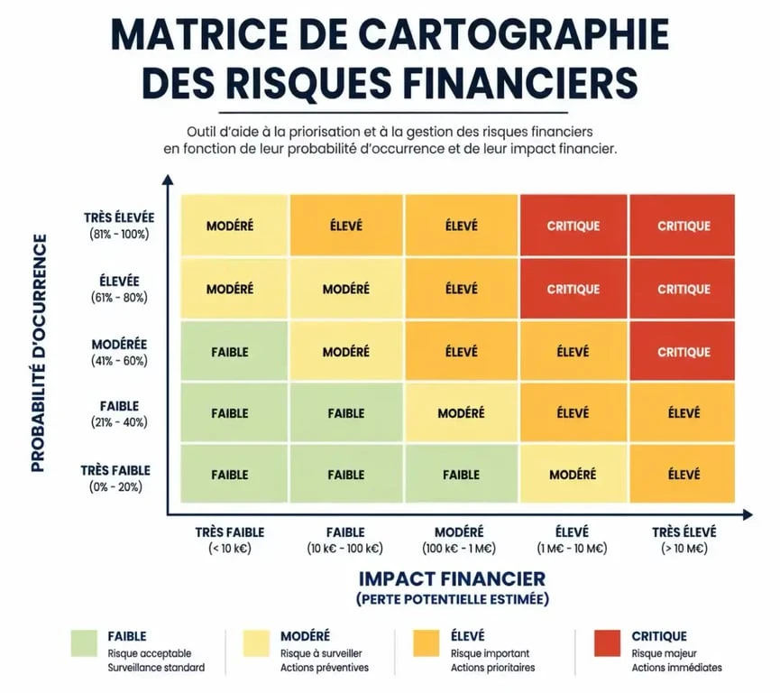 Matrice de cartographie des risques financiers pour la gestion des risques en finance