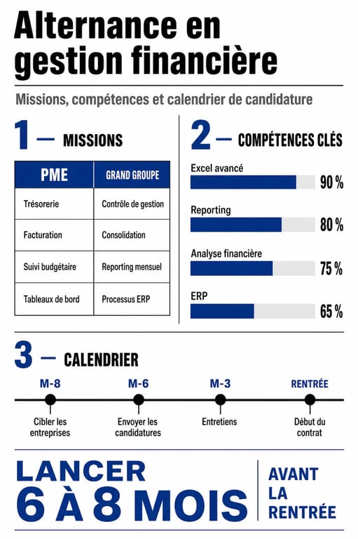 Optimiser la gestion financière de son entreprise en alternance : missions, compétences et calendrier de candidature