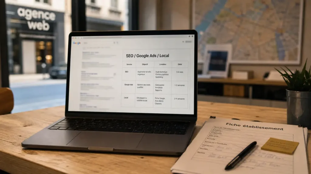 Première position sur Google : SEO, Ads et visibilité locale, ce qui fait vraiment la différence