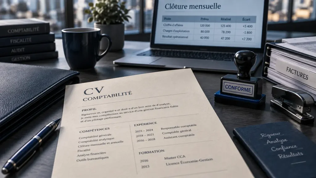 Un CV en comptabilité lisible en 30 secondes, avec des preuves métier précises