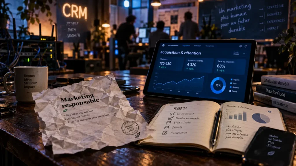Le développement du marketing digital repose sur 4 arbitrages entre croissance, données et organisation