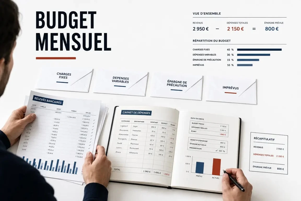 Comment bien gérer son budget avec des relevés, un carnet et des enveloppes budgétaires