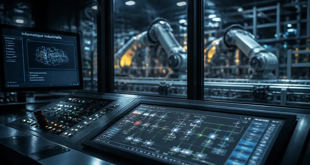 Informatique industrielle formation : salle de contrôle usine