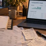 Logiciel comptabilité simple : factures et déclarations sur ordinateur