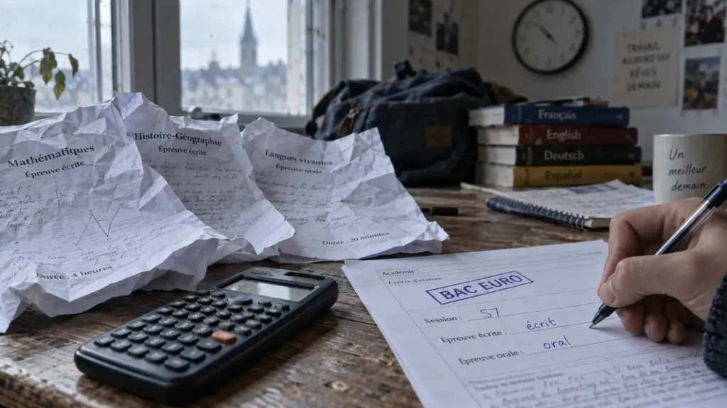 Bac européen : 5 écrits, 3 oraux et une note finale fondée sur la S7