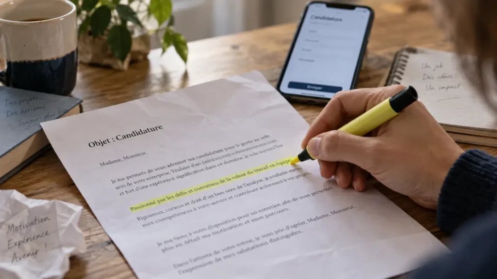 Lettre de motivation pour école : un modèle clair à personnaliser selon votre projet