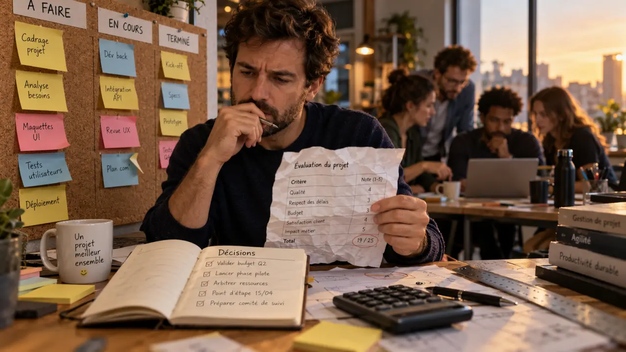 Méthode de gestion de projet : sprints ou flux continu, tableau Kanban et décisions